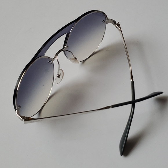 Prada Round Sunglasses in Gray/Silver - Picture 12 of 14